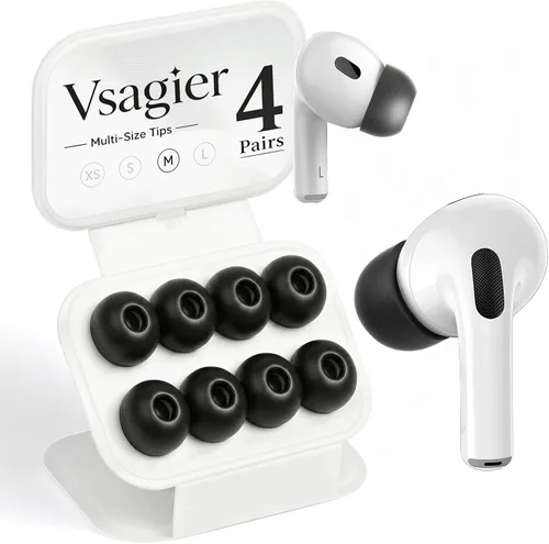 Miniatura 31 de Almohadillas de repuesto de espuma viscoelástica para AirPods Pro 1 y 2 Gen, puntas de auriculares ultra suaves con cancelación de ruido, ajuste