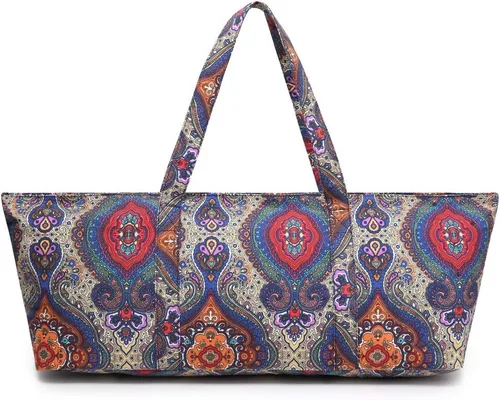 Miniatura 4 de Bolsa grande para esterilla de yoga para mujeres y hombres, bolsa de gimnasio para viajes, pilates, oficina, playa, entrenamiento, con correa