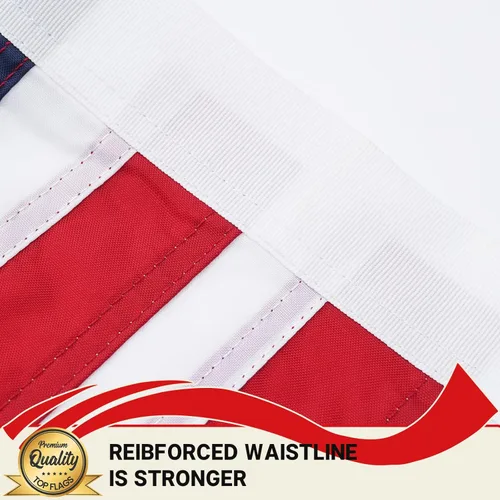 Miniatura 5 de TOPFLAGS Bandera de barco de 12 x 18 pulgadas, pequeña bandera bordada de Estados Unidos para exteriores con 2 ojales de latón, banderas americanas