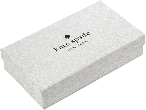 Miniatura 7 de Kate Spade - Cartera para mujer, diseño de oropel en caja, con purpurina, Oro Rosa, Tarjetero grande