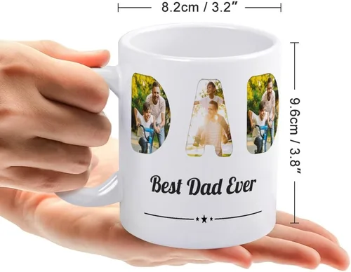 Miniatura 2 de Regalos para papá, esposo, él, de hija, hijo, niños, esposa, taza personalizada, para Navidad, cumpleaños, regalos de aniversario para PaPa