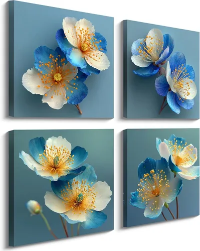 Miniatura 22 de NAN Wind Arte de pared en lienzo de orquídeas rosas y piedras zen - Decoración de orquídeas - Cuadros de flores de spa - Arte de pared Zen
