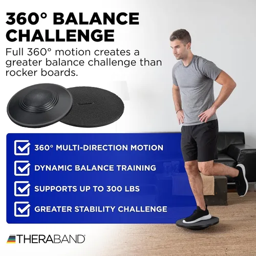 Miniatura 2 de Tablas de equilibrio THERABAND para rehabilitación, mejora de la postura, equilibrio y entrenamiento de estabilidad