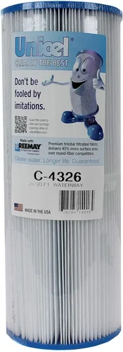 Unicel C-4326 Cartucho de filtro de 25 pies cuadrados de repuesto para piscina, bañera de hidromasaje, spa con 106 pliegues
