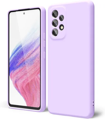 Miniatura 247 de oakxco Funda para teléfono Samsung Galaxy A12 con agarre de silicona líquida, linda delgada fina suave cubierta de gel de goma TPU lisa para mujeres