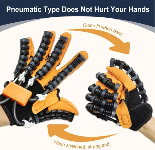 Miniatura 3 de Rehabilitation Robot Gloves, Finger Exerciser for Stroke Recovery Hand Glove Equipment Hand Function Rehabilitation, Adjustable Strength and