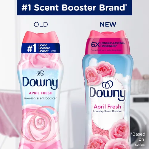 Miniatura 2 de Perlas potenciadoras del aroma April Fresh de Downy para lavado en lavadora, 13.4 onzas, perlas perfumadas para ropa, frescura duradera