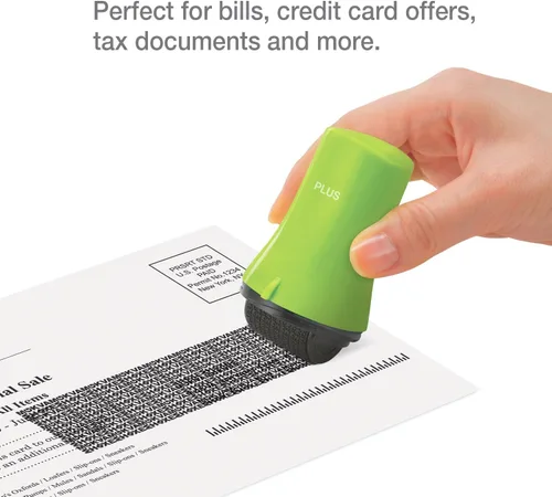 Miniatura 4 de Guard Your ID Wide Advanced Roller 2.0 - Sello de seguridad para prevención de robo de identidad, color verde