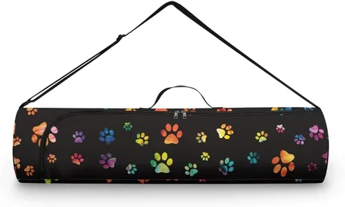 Miniatura 25 de Bolsa para esterilla de yoga para mujeres y hombres, con cremallera completa, bolsa de transporte para esterilla de yoga para clase de entrenamiento