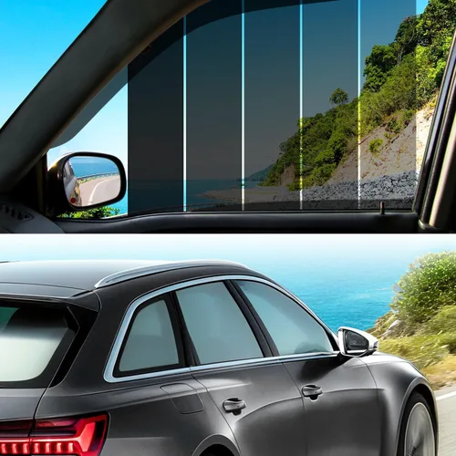 Miniatura 12 de Película de tinte para ventanas de auto, 50% VLT, 20 pulgadas x 10 pies, tintes de ventana de cerámica, bloquea el 99% de los rayos UV e IR