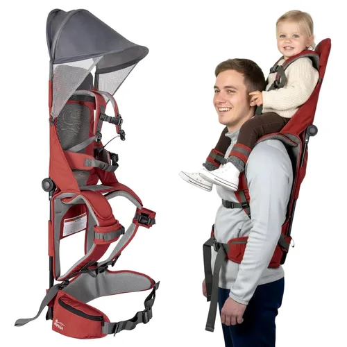 Miniatura 9 de WIPHA Mochila de Senderismo para Bebé, Mochila de Hombro Ligera para Niños Pequeños con Protección Solar, Mochila de Silla para Niños de 6 Meses a 2