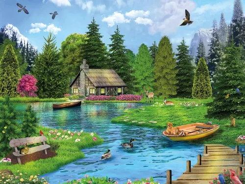 Miniatura 2 de Ceaco - Dream Lake - Rompecabezas de 300 piezas