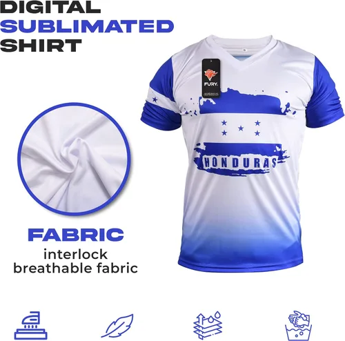 Miniatura 5 de Fury Camiseta de futbol de Honduras - Camiseta de fútbol Honduras - Camiseta de fútbol de Honduras HombresHombreMujerUnisex