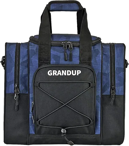 Miniatura 7 de GRANDUP - Bolsa para bola de bolos de una sola bola - Accesorios de bolos negros, bolsa tipo bandolera con soporte acolchado para bola - Se adapta a