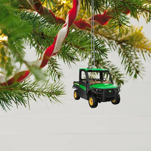 Miniatura 6 de Hallmark Keepsake Adorno navideño 2023, John Deere Gator XUV835R Vehículo utilitario de metal, regalos para coleccionistas de automóviles