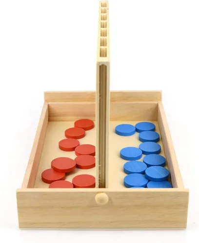 Miniatura 8 de Juego de mesa de madera 4 en una fila, línea plegable para 4 juegos, juguete clásico de estrategia familiar, juego de conexión de madera para niños