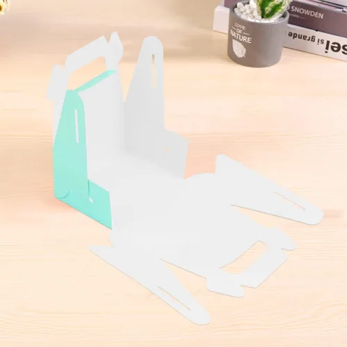 Miniatura 6 de Gable Treat - 30 cajas pequeñas de regalo, papel de estraza de cartón azul para regalo de fiesta, cajas de galletas de postre para cumpleaños, baby