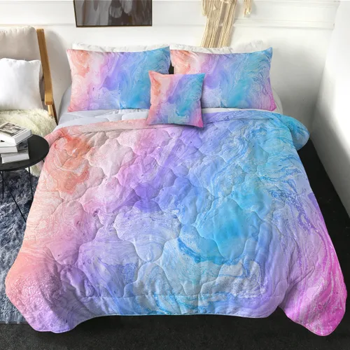 Miniatura 9 de Sleepwish - Juego de edredón de carlino, juegos de ropa de cama de perro de 4 piezas para cama individual, edredón gris reversible para chicos