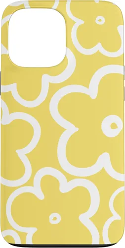 Miniatura 22 de iPhone 16 Cute Flower Pattern Wildflower Lemon Yellow and White Floral Case