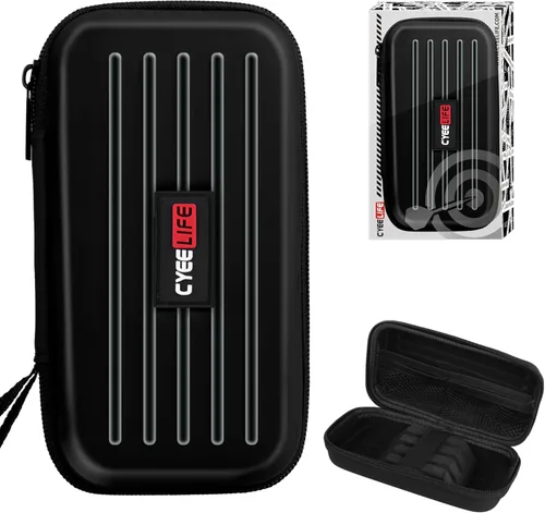 CyeeLife Estuche de dardos – Estuche de transporte para dardos de acero o punta suave, con capacidad para 3 dardos y accesorios adicionales, tubos