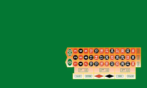 Miniatura 3 de Roulette Diseño de estilo casino Genérico Algodón Poliéster Fieltro Verde Diestro Nuevo