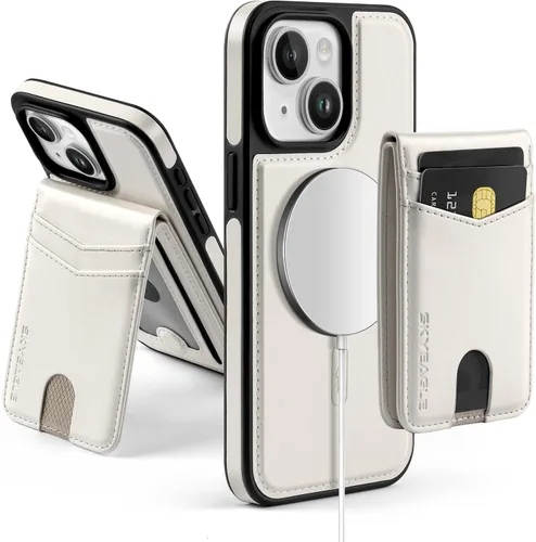 Miniatura 47 de SkyEagle Magsafe - Funda magnética 2 en 1 desmontable para iPhone 11 Pro Max con tarjetero, para mujeres y hombres, piel sintética con bloqueo RFID