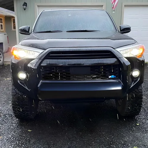 Miniatura 6 de iJDMTOY Emblema de rejilla de estilo retro de 3 colores en forma de montaña compatible con Toyota Tacoma Tundra 4Runner FJ Cruiser RAV4 Hilux, etc.