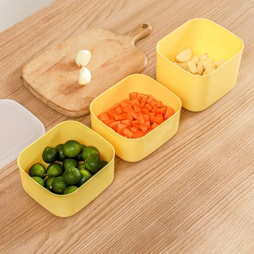 Miniatura 3 de Kichvoe Contenedor de almacenamiento de rebanadas de queso de 4.72 x 2.67 pulgadas, soporte para mantequilla con tapa para refrigerador, alimentos
