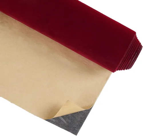 Miniatura 10 de CRE8TIVE - Forro de cajón de terciopelo azul oscuro autoadhesivo para caja de joyería, forro de terciopelo aterciopelado de color, papel de contacto
