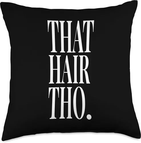 Miniatura 5 de That Hair Tho Hair Salon Hair Artist & Hair Cutter Tho Stylist Hair Colorist - Almohada para peluquería, 16 x 16 pulgadas, multicolor