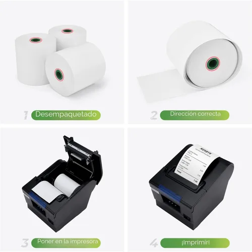 Miniatura 6 de MUNBYN Papel térmico de 3 1/8 x 230 pies, 10 rollos de papel de recibo compatibles con Star Micronics TSP100 TSP143 Epson impresora de recibos