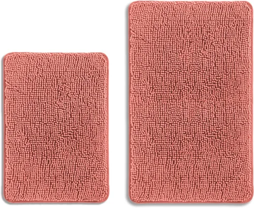 Miniatura 8 de Alfombra de baño pequeña de 12 x 18 pulgadas, lavable y absorbente, antideslizante, alfombra de baño de felpilla gruesa y suave para baño, ducha