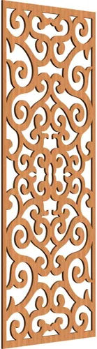 Miniatura 113 de Eveline - Paneles decorativos de pared de madera con calado, 13 3/8 pulgadas de ancho x 34 3/8 pulgadas de alto x 3/8 de alto, roble rojo rojo
