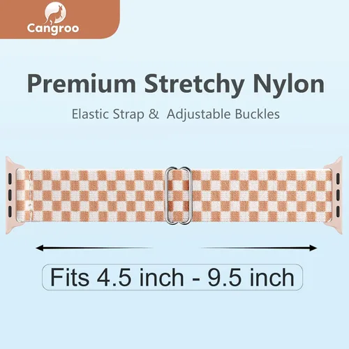 Miniatura 3 de 5 Pack de bandas elásticas de nylon compatibles con Apple Watch de 40 mm, 41 mm, 42 mm, 44 mm, 45 mm, 46 mm, 49 mm, 38 mm para mujeres y hombres