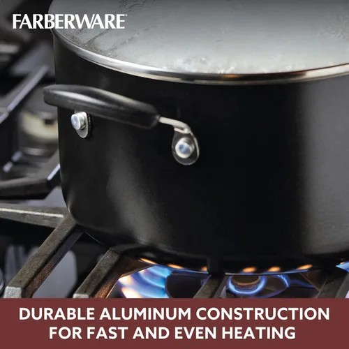 Miniatura 6 de Olla Farberware Smart Control antiadherente con tapa, capacidad de 6 cuartos de galón, negra
