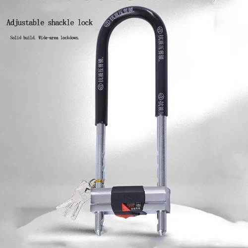 Miniatura 3 de Cerradura de bicicleta en U, bloqueo de grillete ajustable - Cerradura de grillete en forma de U - Cerradura de bicicleta, se adapta a la mayoría