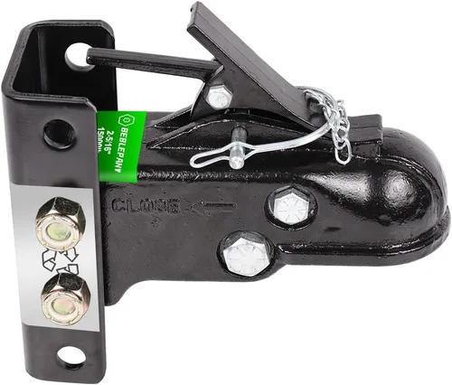 Miniatura 2 de Acoplador de remolque fundido ajustable de 2-5/16 pulgadas, 15000 libras con canal y canal de 3 posiciones y sujetadores
