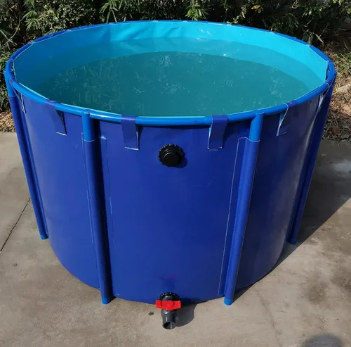Miniatura 8 de WANLIAN Piscina Sobre el Suelo de Lona Estanque de Peces Circular Piscina de Engrosamiento Grande Plegable Exterior Lona para Cultivo de Koi Riego