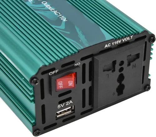 Miniatura 8 de ViaGasaFamido Inversor sinusoidal puro 3000 W Convertidor de potencia Convertidor de CC a CA 8 Protección inteligente 12V a 110V Aleación