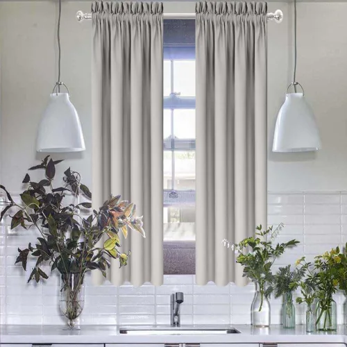 Miniatura 58 de Cortinas de cocina negras Ladity - 2 paneles de cortinas cortas opacas, 36 pulgadas, privacidad, niveles de café, cortinas de granja para ventana