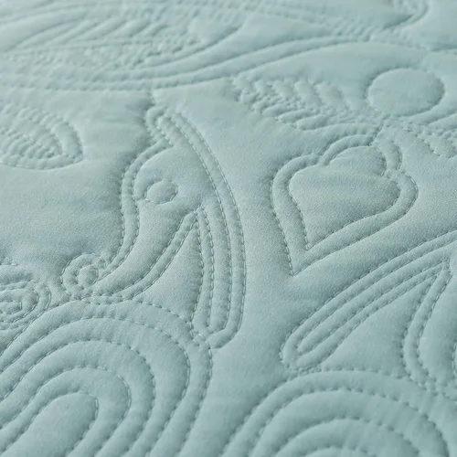 Miniatura 273 de HoneiLife - Juego de colcha de tamaño Queen, juego de ropa de cama de pana bordada de 3 piezas, colcha de lujo, ligera, cálida, para todas las Pana
