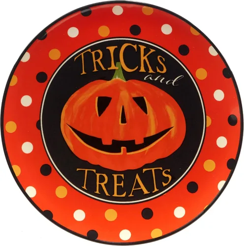 Miniatura 2 de Certified International Spooky Halloween - Plato de ensalada/postre de 8.75 pulgadas, multicolor, mediano, juego de 4