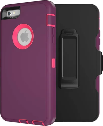 Miniatura 8 de MXX Funda para iPhone 6S/iPhone 6, resistente protección de policarbonato TPU de alta calidad, cubierta híbrida para parachoques, con protector