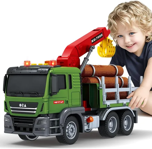Miniatura 9 de Juguetes para Niños de 3 4 5 6 7 8 Años Niños, Camión Mezclador de Cemento Grande de 15 pulgadas, Juguete con Luces, Sonidos, Juguete de Vehículo