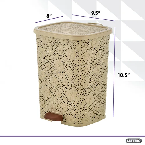 Miniatura 2 de Bote de basura Step On Beige 6 Litro