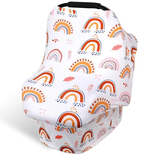 Miniatura 9 de Rquite Funda para Asiento de Coche Todo en Uno para Bebé, Fundas para Asiento de Coche para Niña y Niño, Funda Elástica y Suave para Asiento