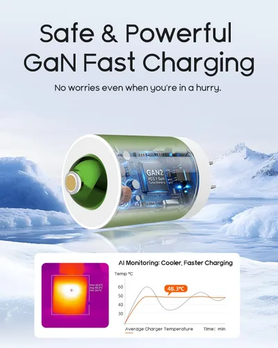 Miniatura 8 de Bloque magnético de carga rápida de 20 W con cable de 6 pies, innovador cable magnético a Lightning para iPhone 14/13/12/11/Xs Max/XR/X (verde)