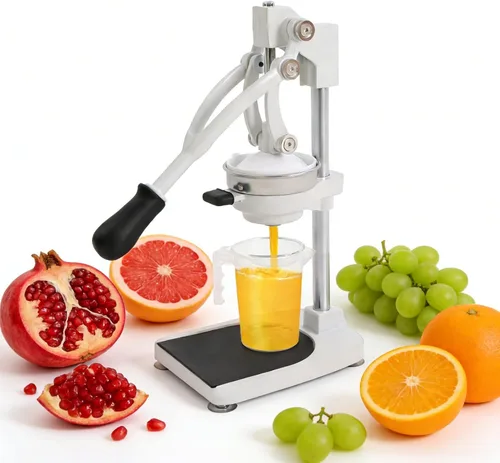 Miniatura 9 de Exprimidor manual 2 en 1, prensa de cítricos de acero inoxidable 304 y exprimidor de limón con cabezas planas y puntiagudas, exprimidor de mano