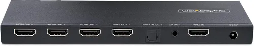 Miniatura 4 de StarTech HDMI-SPLITTER-44K60S - Divisor HDMI de 0.138 in, 4 puertos 4K 60Hz, escalador integrado, audio óptico