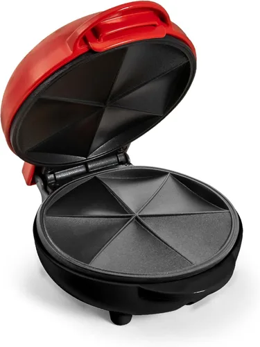 Miniatura 10 de Taco Tuesday Deluxe - Máquina eléctrica para quesadillas de 8 pulgadas con 6 secciones y cierre extra acolchado, color rojo